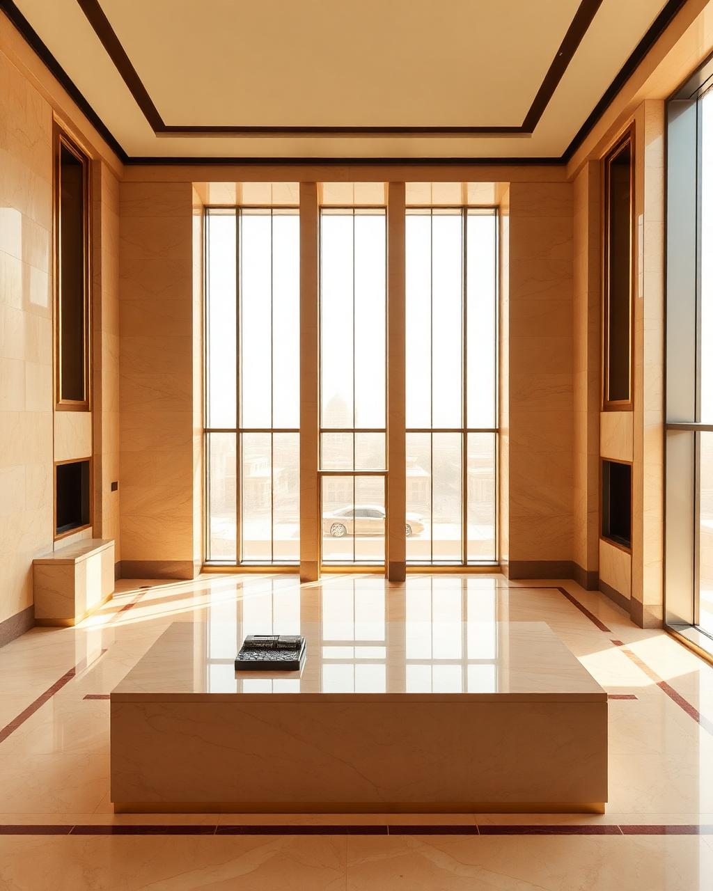 Interior of a private bank in Riyadh